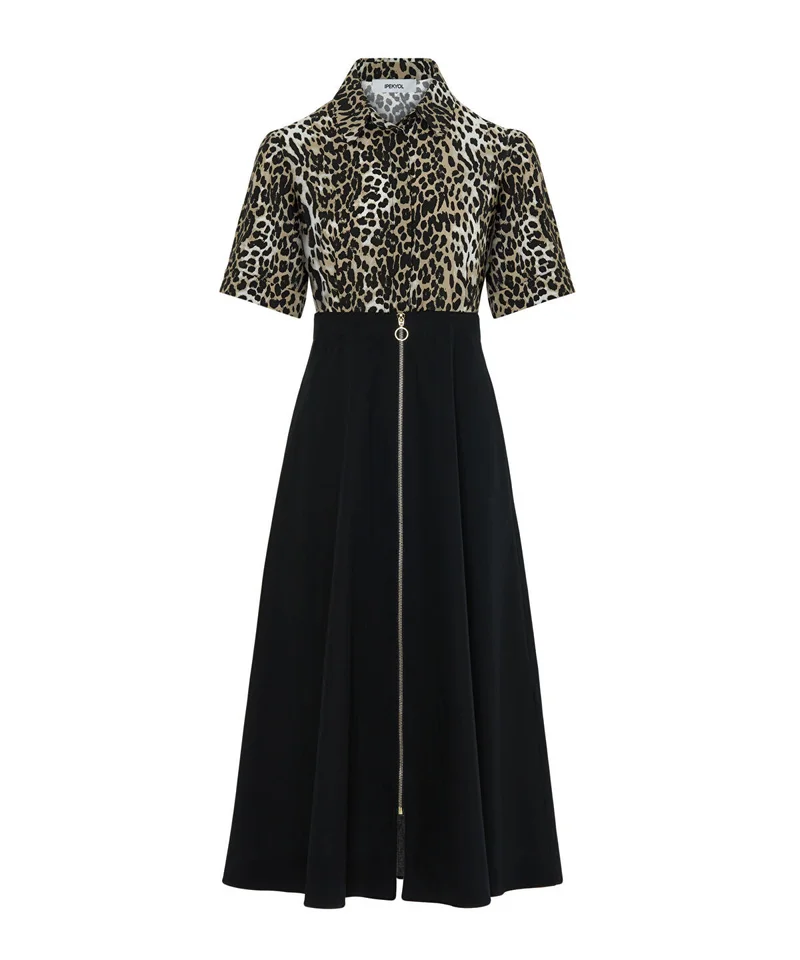 Ipekyol  Animal Print Color-Block Dress for Women | Best Price UAE