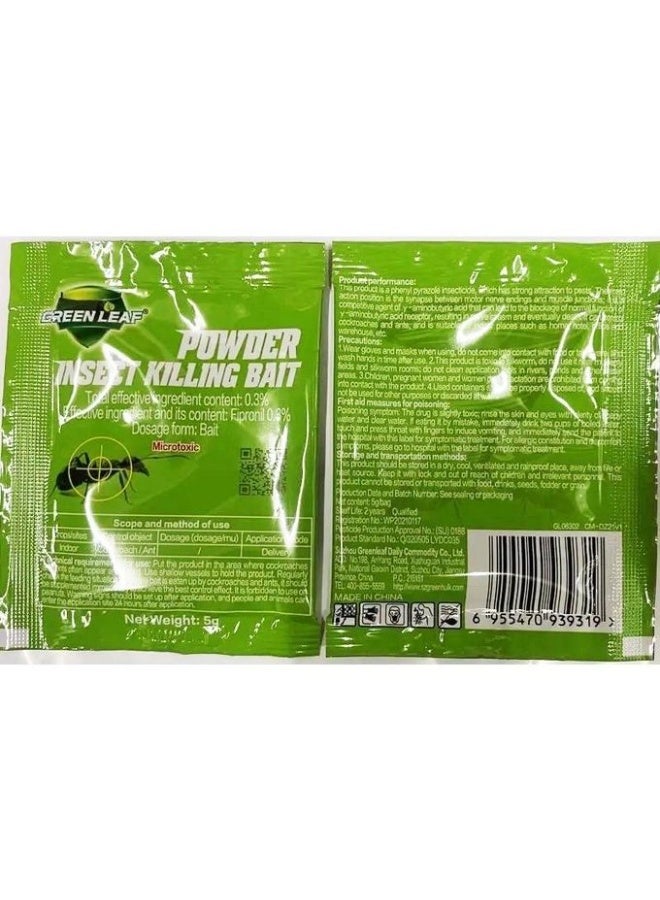 Green Leaf Greenleaf Effective Insect Killer Powder - Ultimate Pest Control Solution - Ant killing bait - 50PCS - Image 4