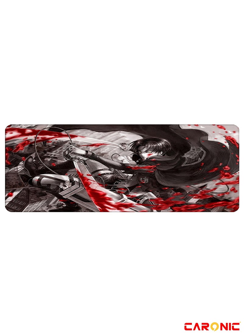 CARONIC - Large Gaming Mouse Pad with Superior Micro Weave Cloth Extended Desk Mousepad with Stitched Edges Non-Slip Base Water Resist Keyboard Pad For Gamer And Office Home Carl M1482 - Image 1