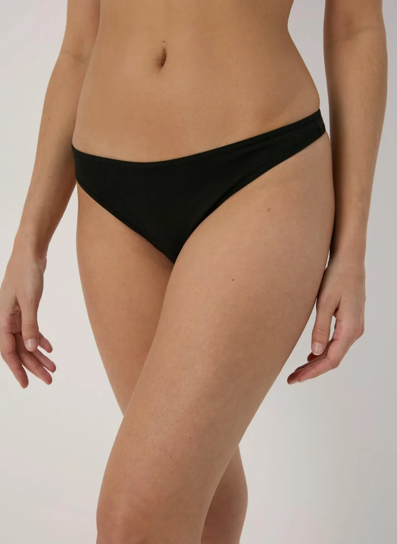 Matalan 4 Pack Black Thongs