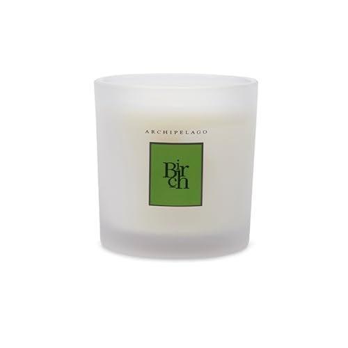Archipelago Botanicals شمعة معطرة من شمع الصويا المصبوب يدويًا من أرخبيل بوتانيكالز مع زيوت عطرية، فتائل قطنية خالية من الرصاص، وعاء زجاجي مع صندوق هدايا، تحترق لمدة تقارب 60 ساعة، من خشب البتولا، 10 أوقيات. - Image 2
