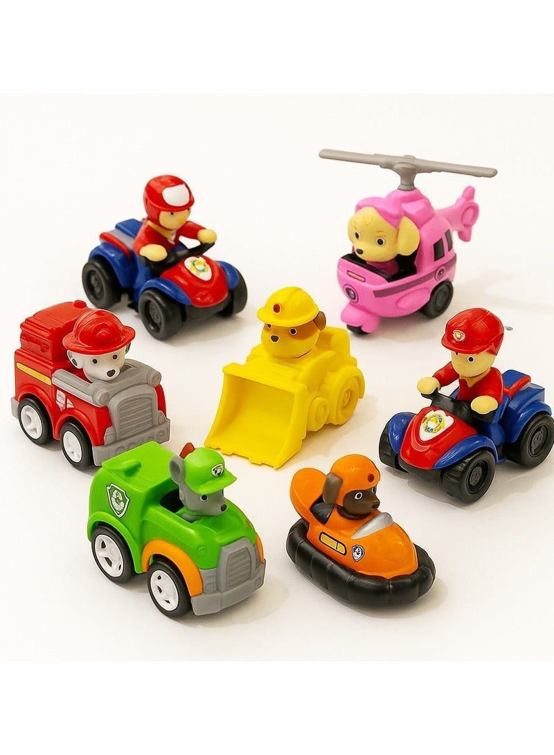 Paw Patrol Toys 7PCS Complete Set for Kids – Cartoon Dog Action Figure Playset for Kids, Educational Rescue Team Collectible Toys for Boys & Girls, Gift Box Set of Mini Character Figures – Fun Imaginative Play Toy Collection - Image 2