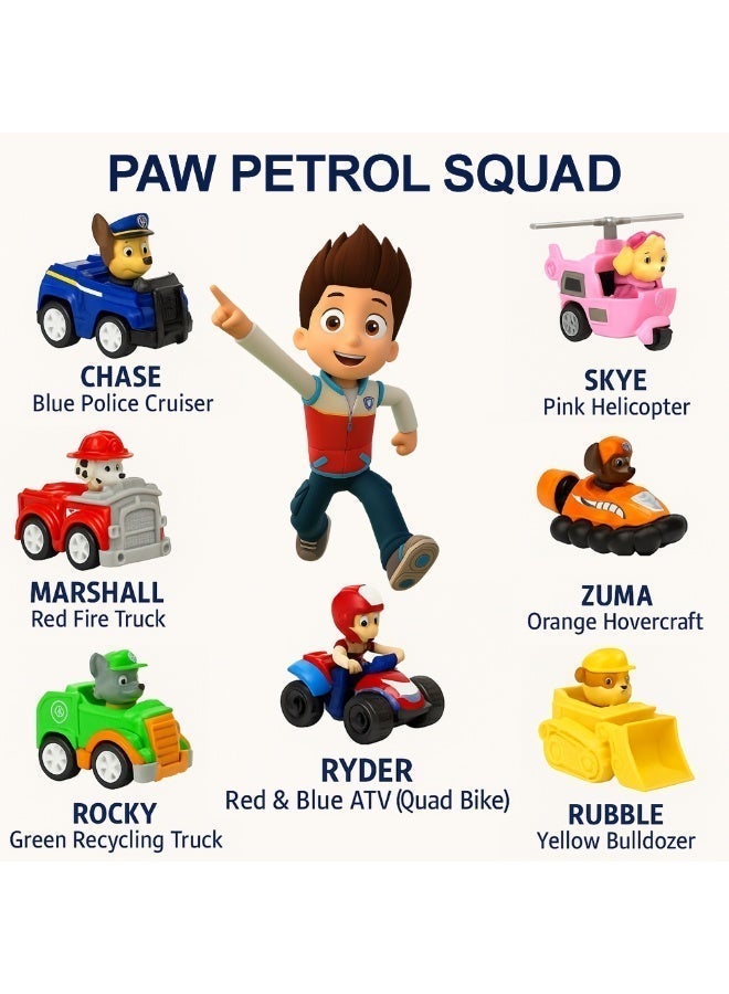 Paw Patrol Toys 7PCS Complete Set for Kids – Cartoon Dog Action Figure Playset for Kids, Educational Rescue Team Collectible Toys for Boys & Girls, Gift Box Set of Mini Character Figures – Fun Imaginative Play Toy Collection - Image 3