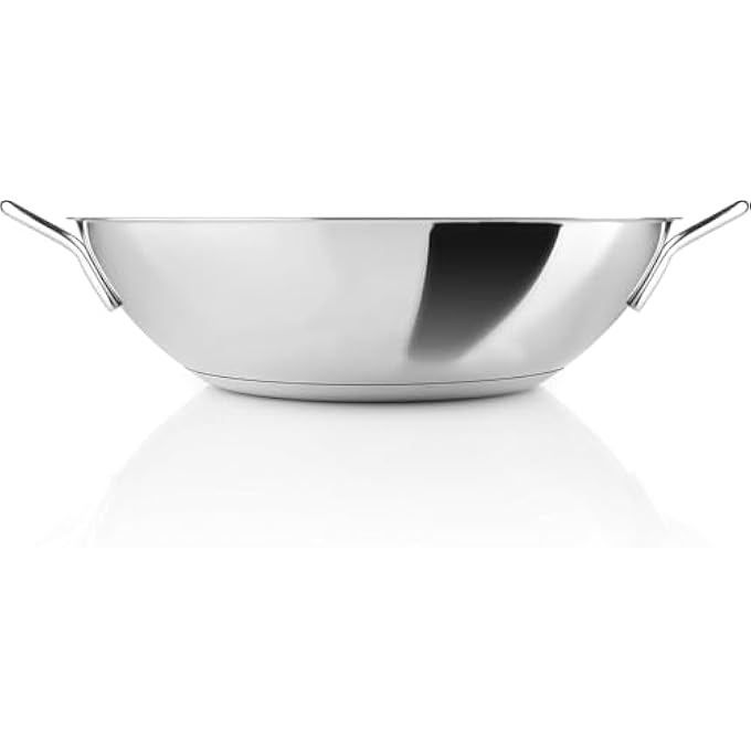 BS Eva Solo 24 Cm Stainless Steel Saut Pot  HighSided MultiPurpose Pan Durable  Even Heat Distribution Dishwasher Safe Induction Compatible Stainless Steel Wok  5 L - Image 1