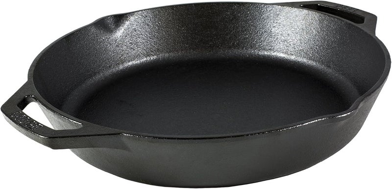 Lodge 12 Inch Pre-Seasoned Cast Iron Skillet with Dual Handles - Image 4