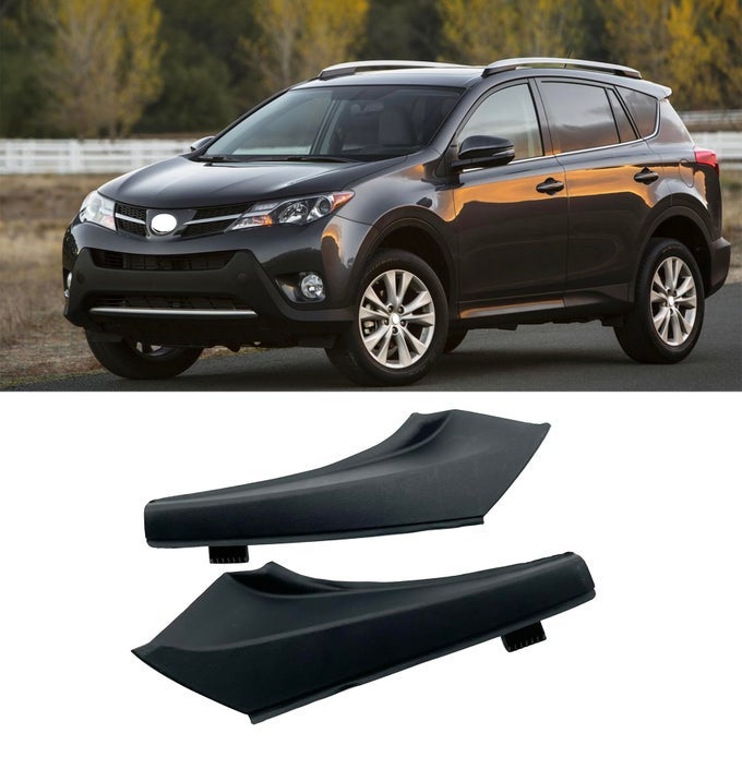 Fit For Toyota Rav4 20132018 Pair Front Wiper Side Cowl Extension Cover Trim Black Fender To Cowl Hood Side Seal