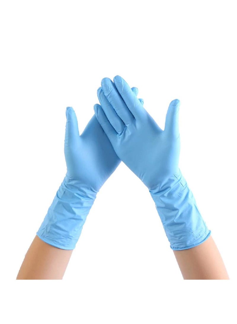 Allin Exporters Allin Exporters Disposable Nitrile Gloves Hand Protection Rubber Examination Glove for Hospital, Clinic, Sanitary & Kitchen (Pack of 100 by Weight, Large) (AE5003)  - Image 3
