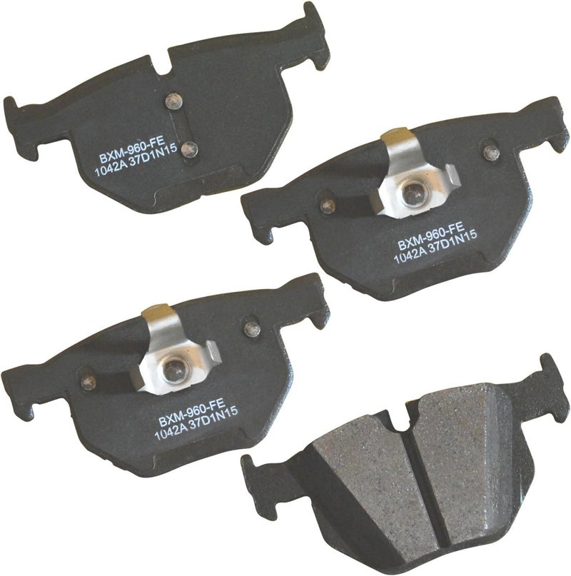 Bendix Premium SBM1042A Semi-Metallic Rear Brake Pads for BMW 525i 2008, 530i 2010-2008, X5 2010, X5 2015-2012, X5 2018, X6 2015-2009, X6 2019-2018 - Image 1