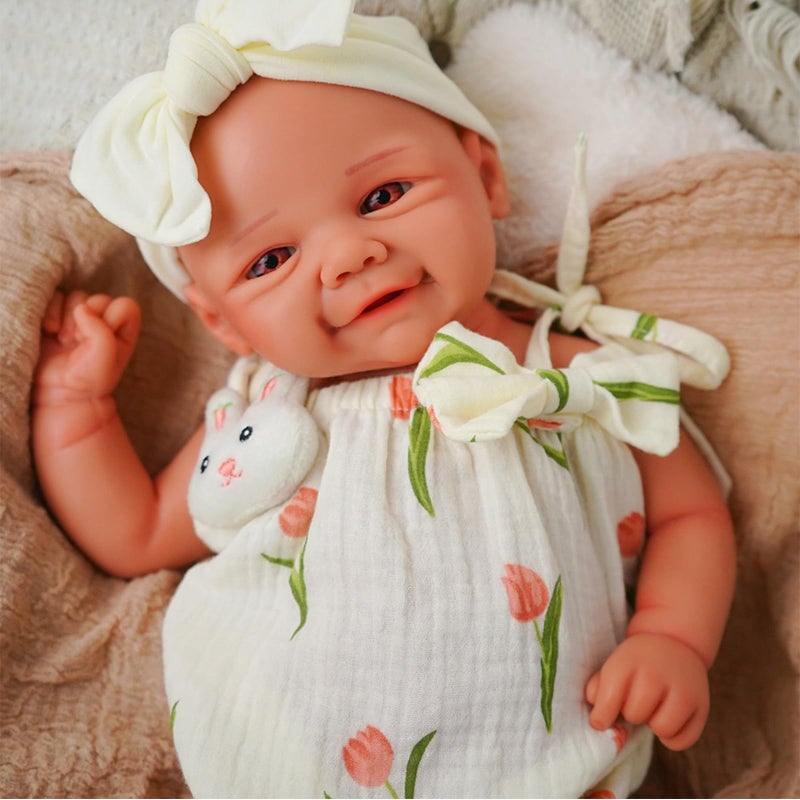KUICEO Reborn Baby Dolls That Lifelike 165 inch Full Body Silicone Sleeping Baby Girl Handmade Face Realistic Body Details for Children Gift - Image 3