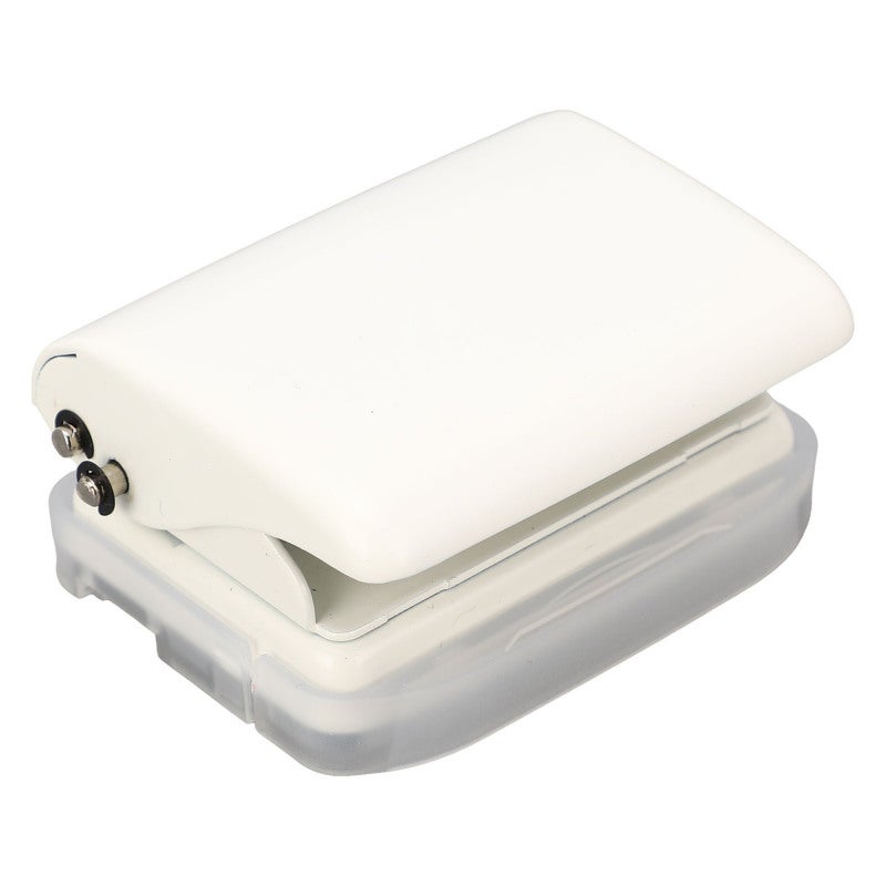 Kw-trio 3 Hole Punch 5.5mm Diameter 19mm Spacing for B5 A5 A6 A7 A4 - All Metal Body with Scrap Tray - Manual Paper Puncher for DIY Binders Handbooks Scrapbooks - Image 2