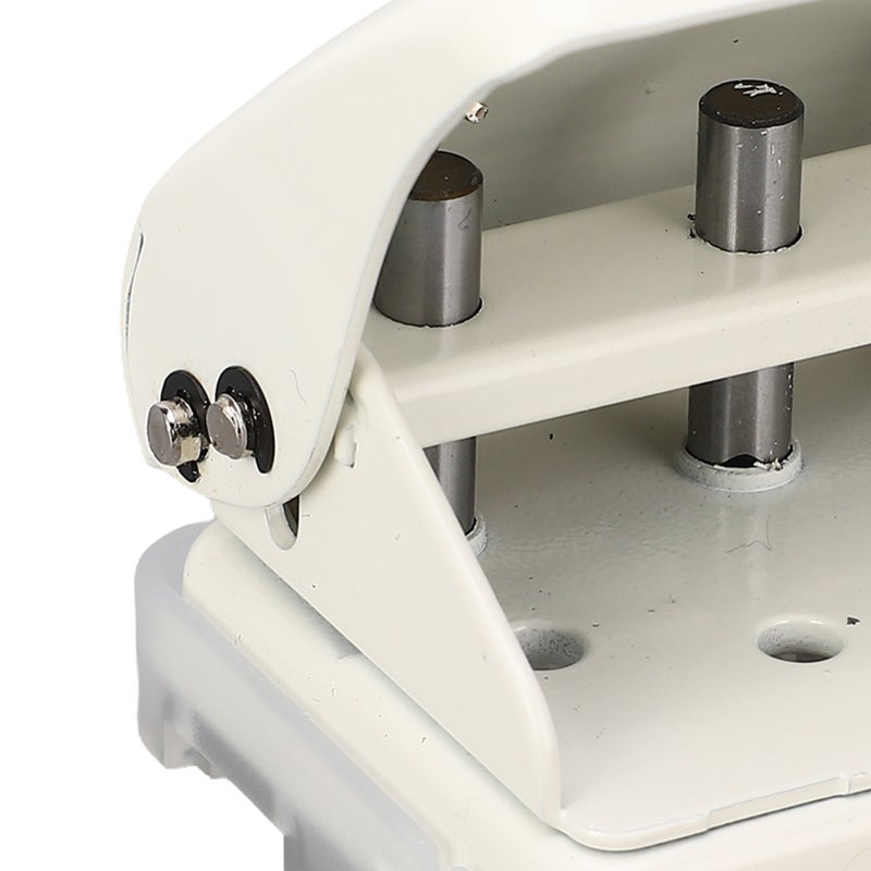 Kw-trio 3 Hole Punch 5.5mm Diameter 19mm Spacing for B5 A5 A6 A7 A4 - All Metal Body with Scrap Tray - Manual Paper Puncher for DIY Binders Handbooks Scrapbooks - Image 3