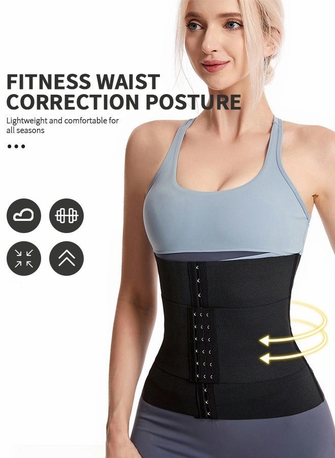Waist Trainer Workout Waist Cincher Trimmer Adjustable Workout Girdle Body Shaper Underbust Waist Corsets Tummy Control Hourglass Body Shapewear M - Image 4