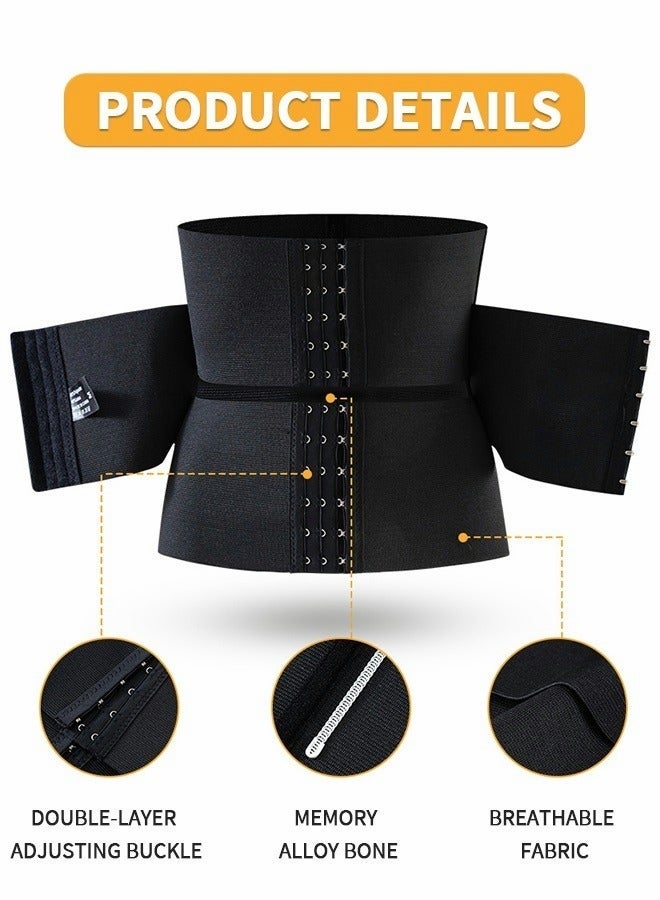 Waist Trainer Workout Waist Cincher Trimmer Adjustable Workout Girdle Body Shaper Underbust Waist Corsets Tummy Control Hourglass Body Shapewear M - Image 2
