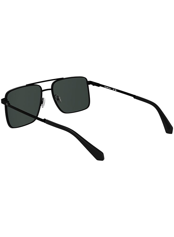 Calvin Klein Jeans نظارات شمسية معدنية كاملة الإطار من كالفن كلاين جينز CKJ25201S 5817 (002) باللون الأسود غير اللامع - Image 2