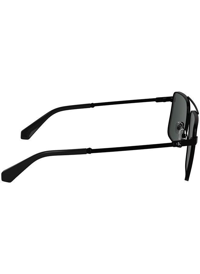 Calvin Klein Jeans نظارات شمسية معدنية كاملة الإطار من كالفن كلاين جينز CKJ25201S 5817 (002) باللون الأسود غير اللامع - Image 5