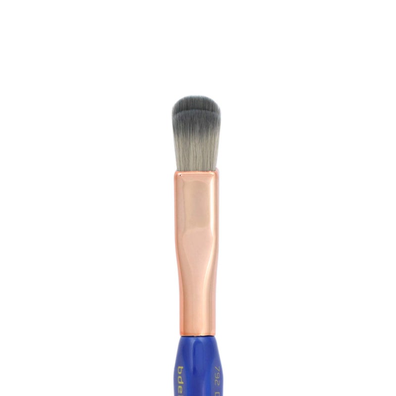 Bdellium Tools Professional Makeup Brush - Golden Triangle 792 Eye Double Dome Blender - With All Vegan and Soft Synthetic Fibers, For Effortless Application and Blending (Blue, 1pc) - Image 2