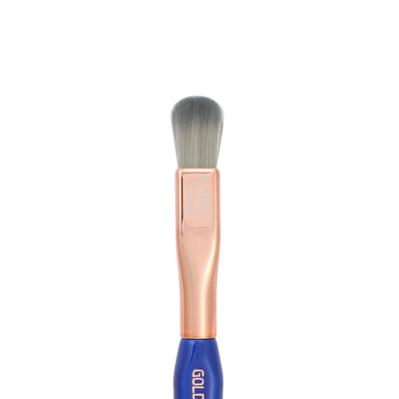 Bdellium Tools Professional Makeup Brush - Golden Triangle 792 Eye Double Dome Blender - With All Vegan and Soft Synthetic Fibers, For Effortless Application and Blending (Blue, 1pc) - Image 4