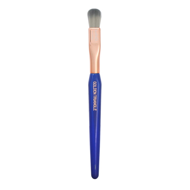 Bdellium Tools Professional Makeup Brush - Golden Triangle 792 Eye Double Dome Blender - With All Vegan and Soft Synthetic Fibers, For Effortless Application and Blending (Blue, 1pc) - Image 3