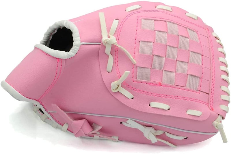 Gracfulcub Baseball Glove,Baseball Softball Mitt with Ball for Kids Youth Adults Training and Beginner,Right Hand Throw,Left Hand Glove (Pink, 10.5in) - Image 5
