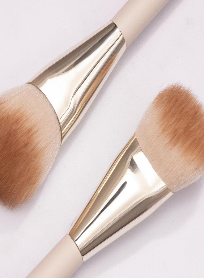 ENZO KEN Angled Blush Brush, Blush Makeup Brush, Detail Blush Brush, Fluffy Blush Brushes for Cheeks, Contour Makeup Brushes, Power Contour Brush - Gold and Pink, 11L04B - Image 4
