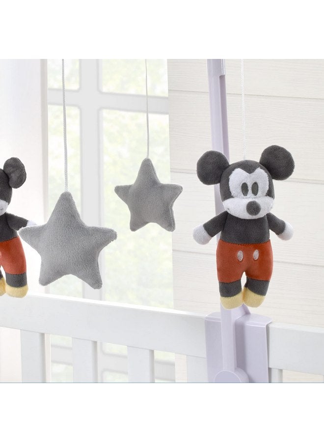 NoJo Disney Mighty Mickey Mouse and Grey Stars Plush Musical Mobile - Image 3