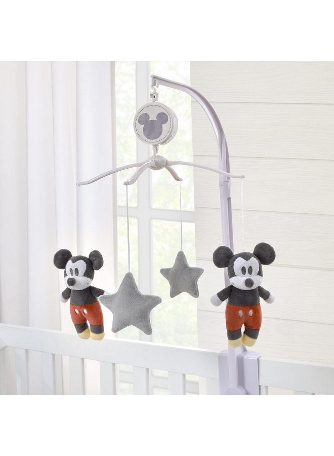 NoJo Disney Mighty Mickey Mouse and Grey Stars Plush Musical Mobile - Image 2