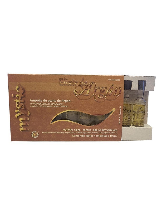 Kleravitex Mystic Argan Oil Ampoule - Strengthen, Hydrate, Repair, Anti-Frizz, Detangle, Liquid Gold From Morocco (Pack of 7, 2.37, Fl Oz) - Image 3