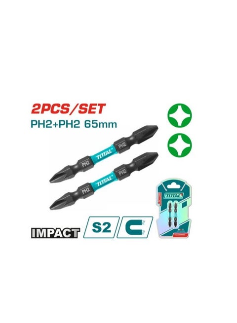 Impact Screwdriver bits 2 pcs Total