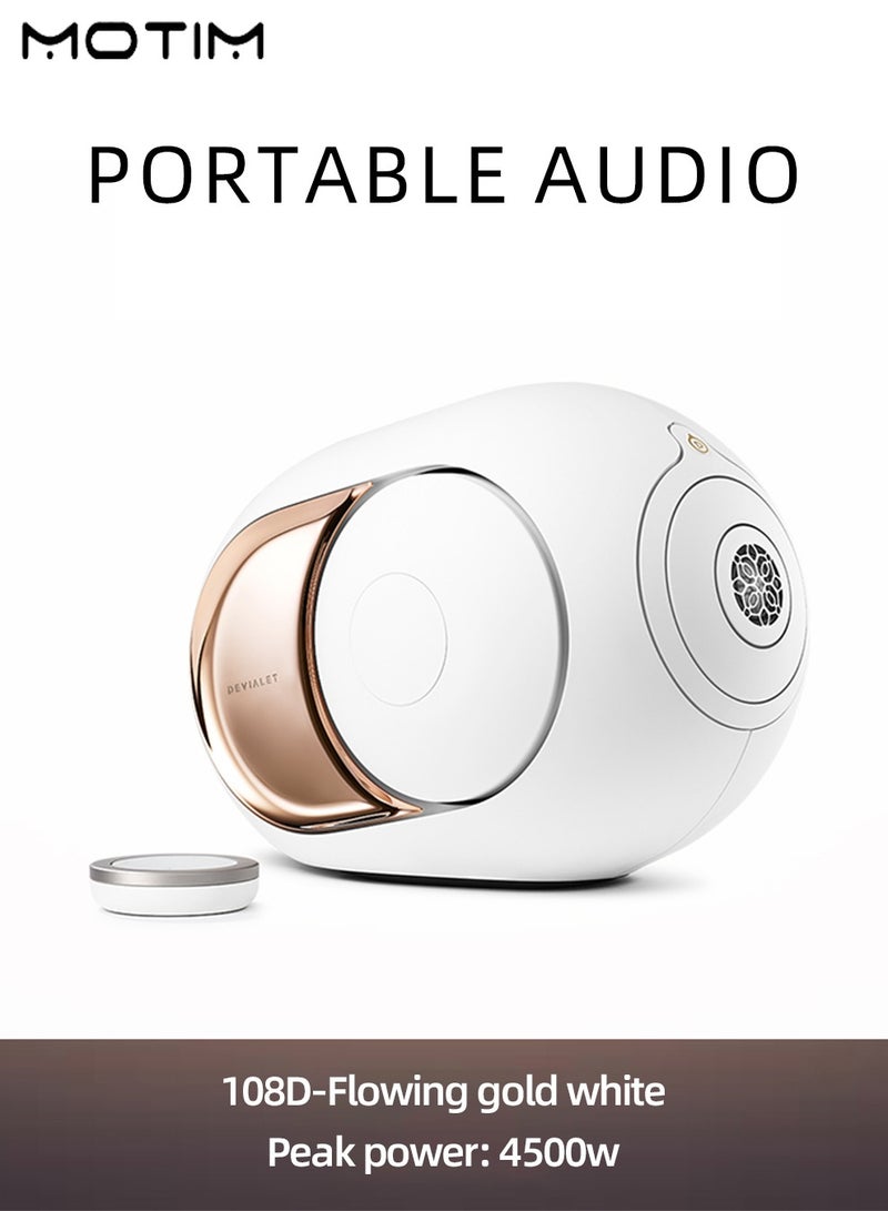 Portable Bluetooth Speaker, Golden Egg Shape, Wireless TWS Powerful Pro Sound, Dual Bass Radiators, 8H of Battery, Dustproof, Wireless Streaming, Dual Connect