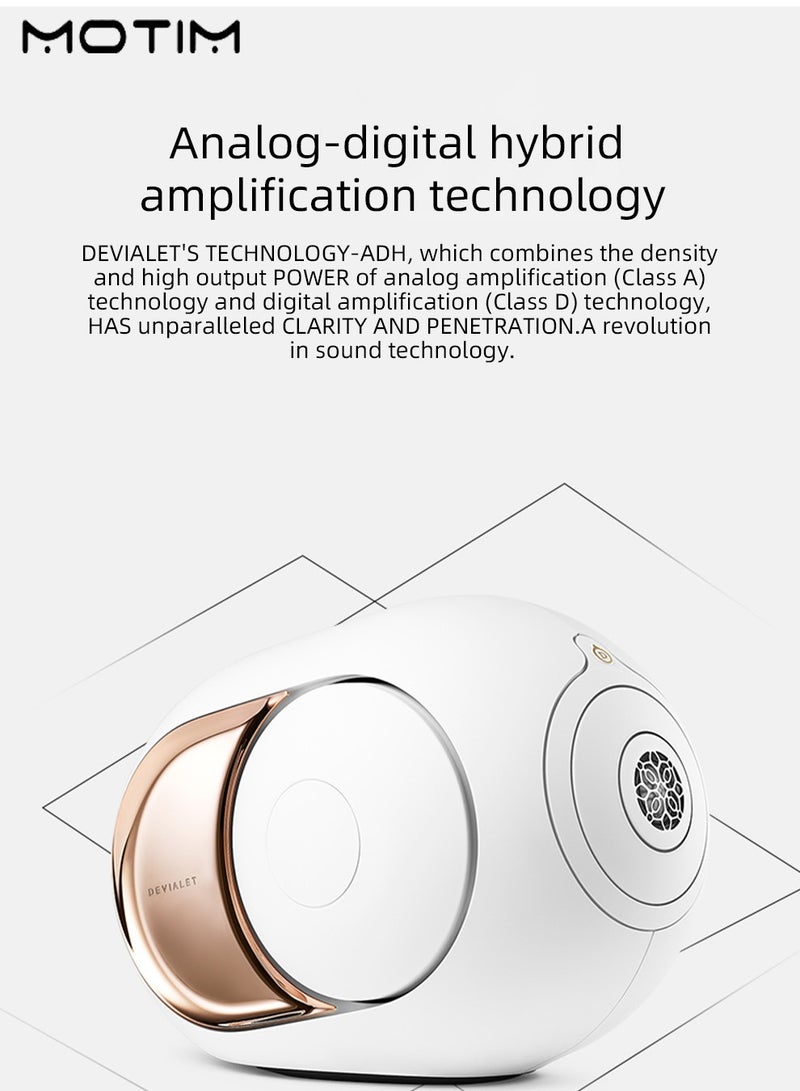 Portable Bluetooth Speaker, Golden Egg Shape, Wireless TWS Powerful Pro Sound, Dual Bass Radiators, 8H of Battery, Dustproof, Wireless Streaming, Dual Connect