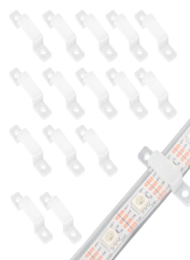VIPMOON 100pcs /lot LED Strip Connector Silicon Fastener Clip for 10MM SMD5050 Light Strip Flexible Light Strips Fixing Holder - Image 1