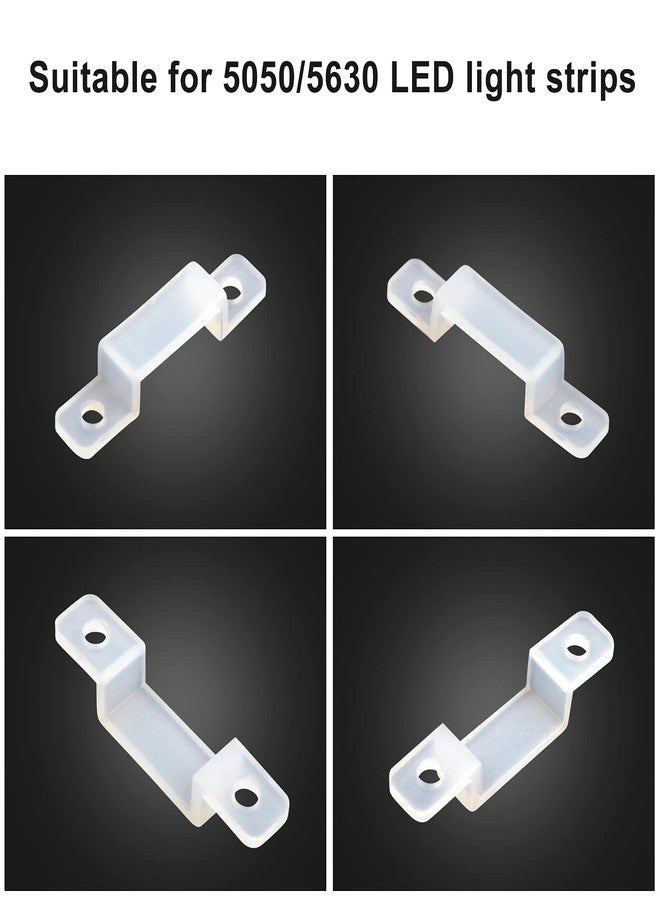 VIPMOON 100pcs /lot LED Strip Connector Silicon Fastener Clip for 10MM SMD5050 Light Strip Flexible Light Strips Fixing Holder - Image 5