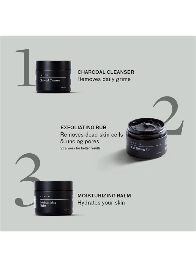 LUMIN Classic Maintenance Mens Skin Care Kit, Mens Face Care Kit for Men, Skincare Kit for Men, Skin Care for Men Gift Set, Face Skin Care for Men, Mens Facial Care Kit Moisturizing Cream Face Wash - Image 4