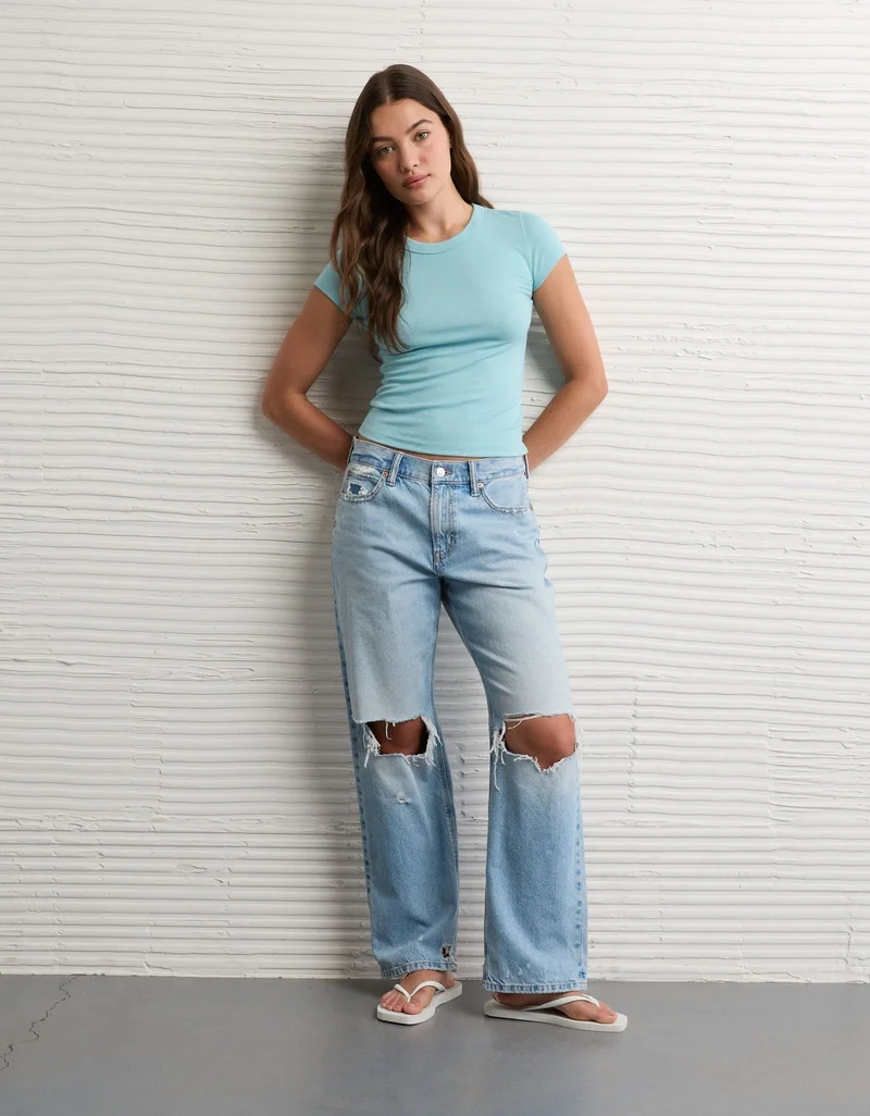 American Eagle  AE Hey Baby Tee for Women | Best Price UAE