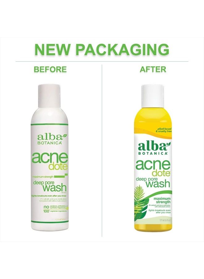 Alba Botanica Acnedote Maximum Strength Deep Pore Wash, 6 Oz (Packaging May Vary) - Image 5