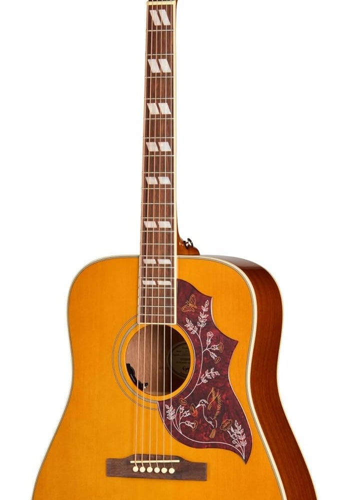 Epiphone Hummingbird Studio Acoustic Electric Guitar with Gig Bag - Natural - Image 1