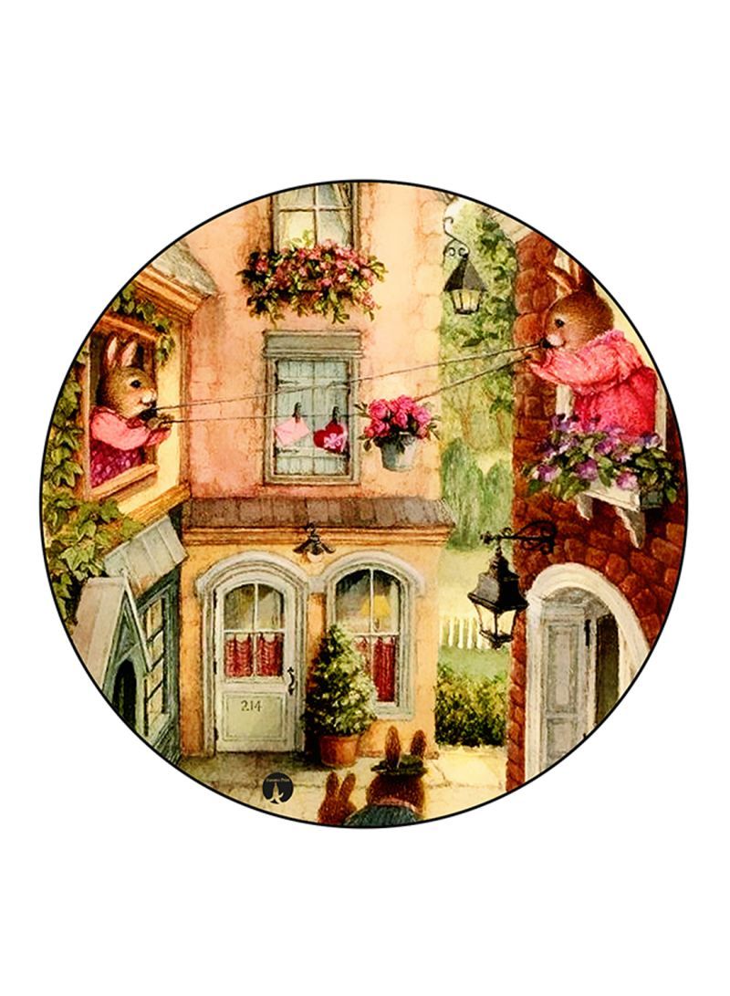 RKN Vintage Art Printed Fridge Magnet  Multicolour - Image 1