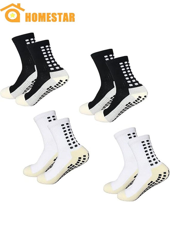 هومستر 4 أزواج من جوارب كرة القدم ، جوارب رياضية مكافحة الانزلاق للرجال لكرة القدم ، كرة السلة ، الرياضة - Image 1