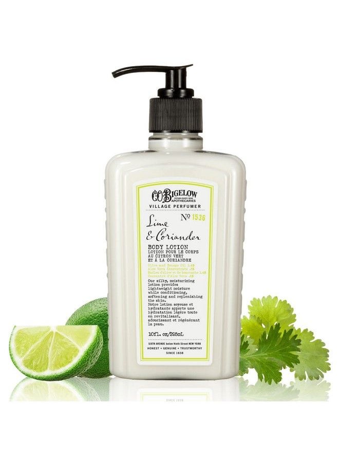 C. O. Bigelow C.O. Bigelow Village Perfumer Moisturizing Body Lotion For Women And Men Lime Coriander Scented Lotion No. 1536 10 Fl Oz  - Image 1