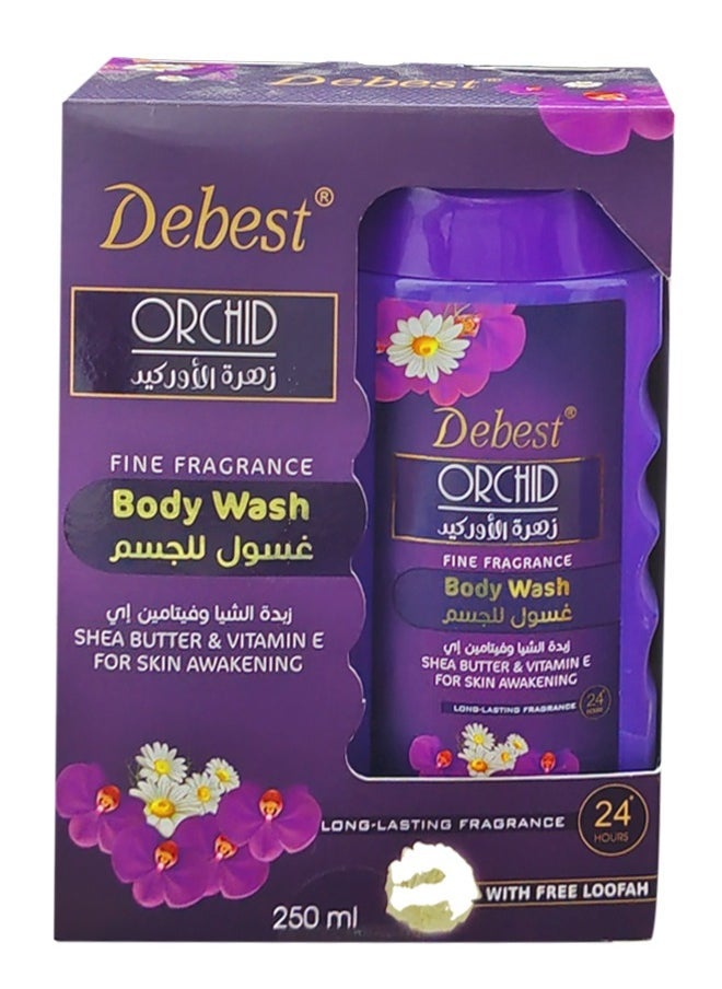 Debest  - Orchid Fine Fragrance Body Wash 250ml - Image 1