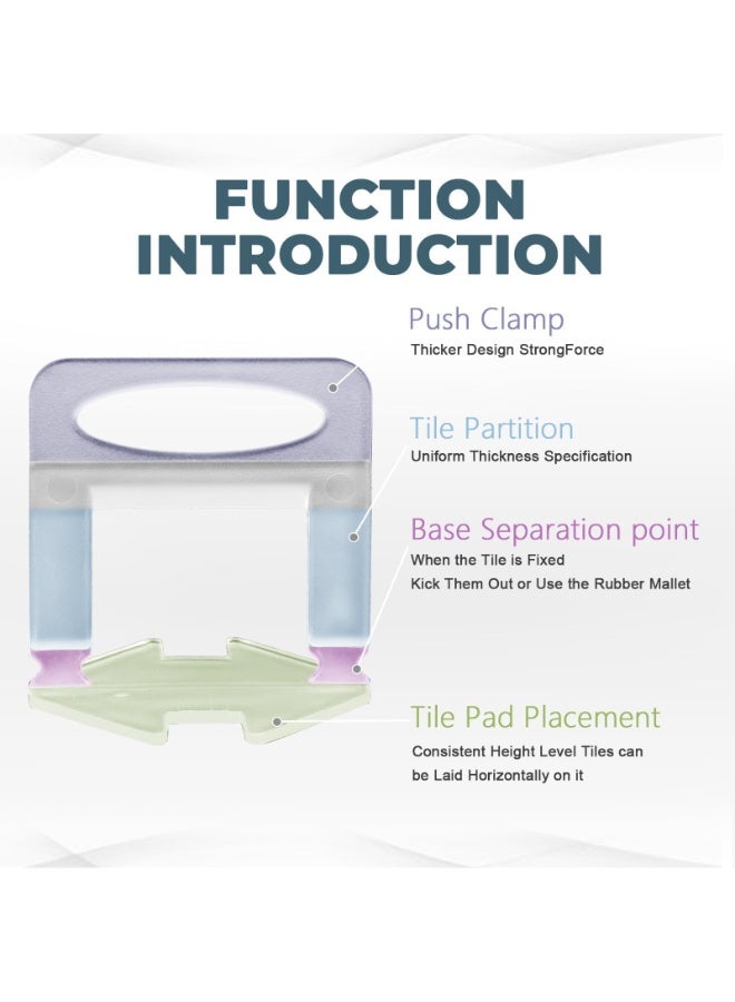 نظام تسوية البلاط، مشابك فواصل تسوية البلاط لتركيب بلاط السيراميك والحجر بشكل احترافي، مشابك فواصل تسوية البلاط للجدران والأرضيات وفواصل تسوية البلاط - Image 2