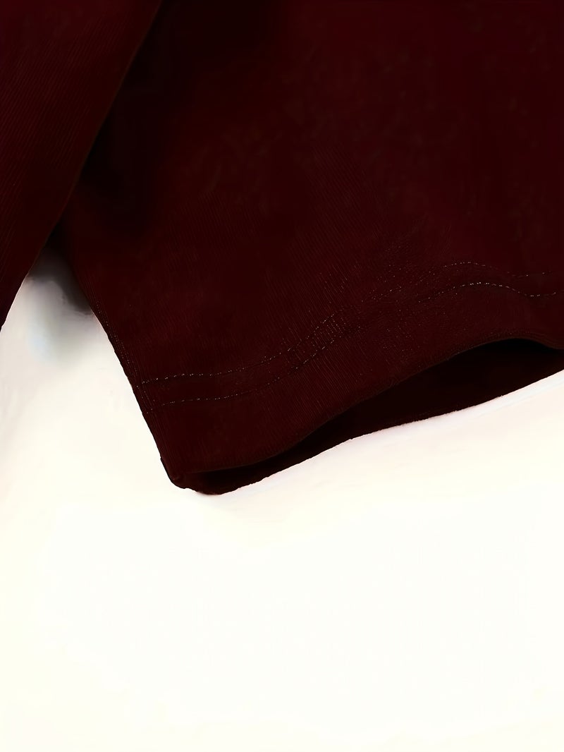 Women's Elegant Slim - Fit Short - Sleeve Round Neck T - Shirt - Solid Color Short Length Top, Machine - Washable Blouse for Layering, Spring Summer Fall Wardrobe Essential, Casual &... - Image 3