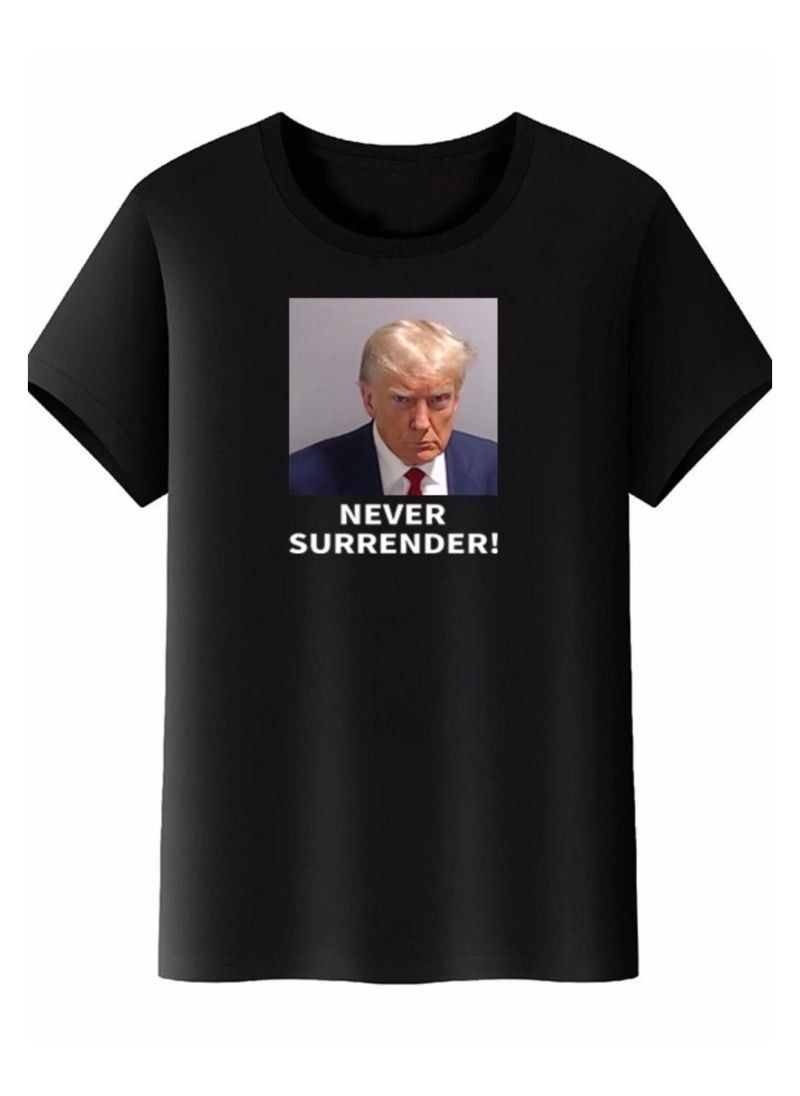 KUYING - New Trump Print Short Sleeved Shirt - Image 1