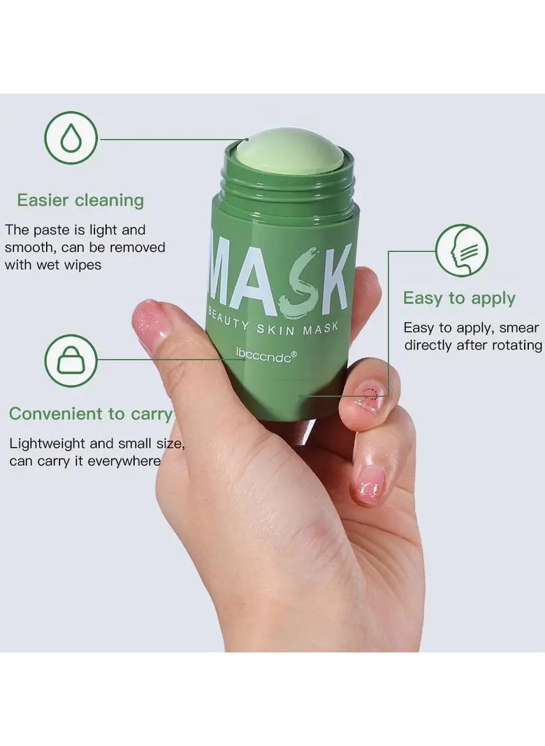 ibcccndc Green Tea Mud Mask For Face - Gentle Cleansing, Oil Control, Cleansing, And Moisturizing - Suitable For All Skin Types  - Image 3