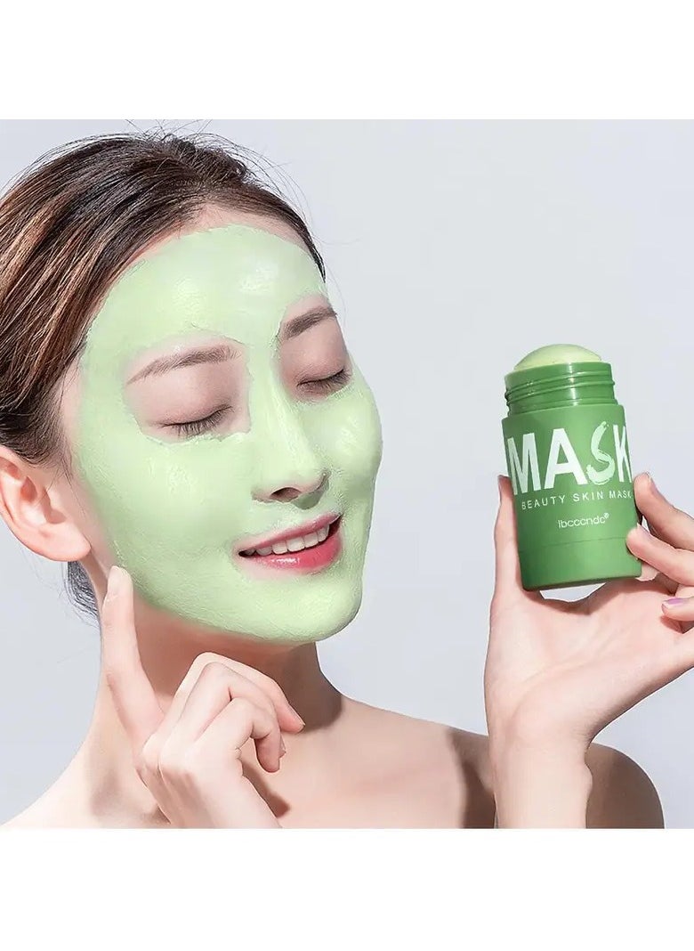 ibcccndc Green Tea Mud Mask For Face - Gentle Cleansing, Oil Control, Cleansing, And Moisturizing - Suitable For All Skin Types  - Image 4