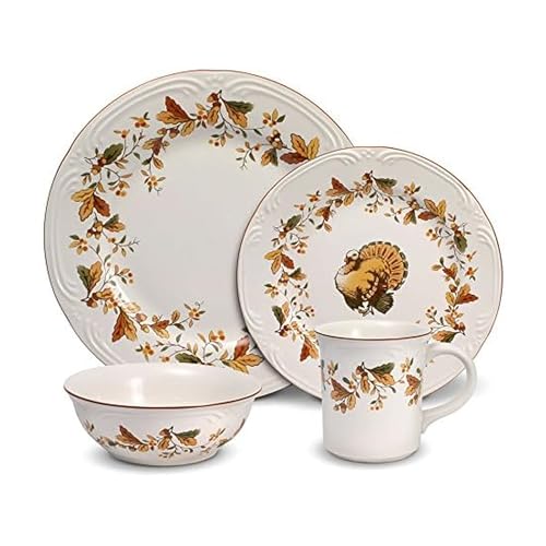 Pfaltzgraff Autumn Berry 16 Piece Dinnerware Set, Service for 4, Multi Colored - Image 1