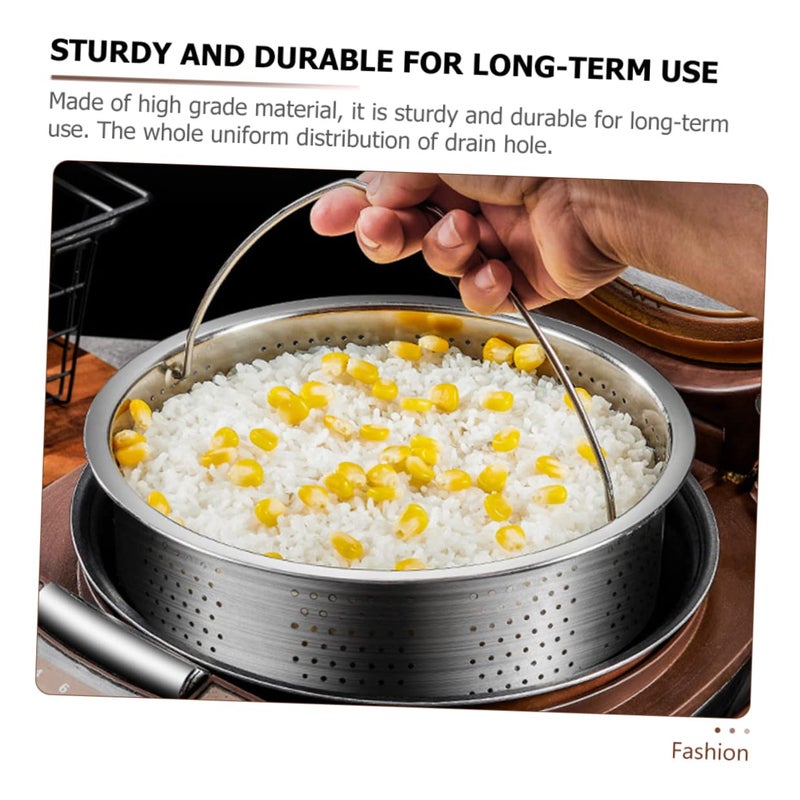 Stainless Steel Stackable Steamer Basket For Dumplings Buns And Vegetables - Image 5