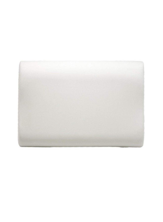 BIANCA Orthopedic Cervical Contour Shape Memory Foam Pillow With Bamboo Fabric Removable Zipper Cover -16 X 24 size (citron) | Soft Sleeping Pillow for Neck & Back Support | Set of 1 Piece solid-white - Image 2