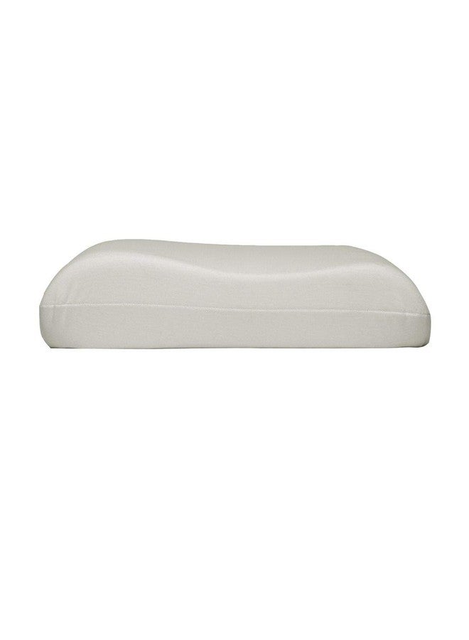 BIANCA Orthopedic Cervical Contour Shape Memory Foam Pillow With Bamboo Fabric Removable Zipper Cover -16 X 24 size (citron) | Soft Sleeping Pillow for Neck & Back Support | Set of 1 Piece solid-white - Image 5