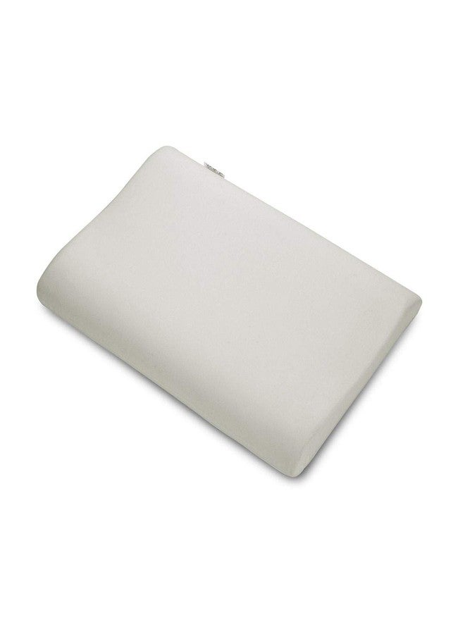 BIANCA Orthopedic Cervical Contour Shape Memory Foam Pillow With Bamboo Fabric Removable Zipper Cover -16 X 24 size (citron) | Soft Sleeping Pillow for Neck & Back Support | Set of 1 Piece solid-white - Image 4